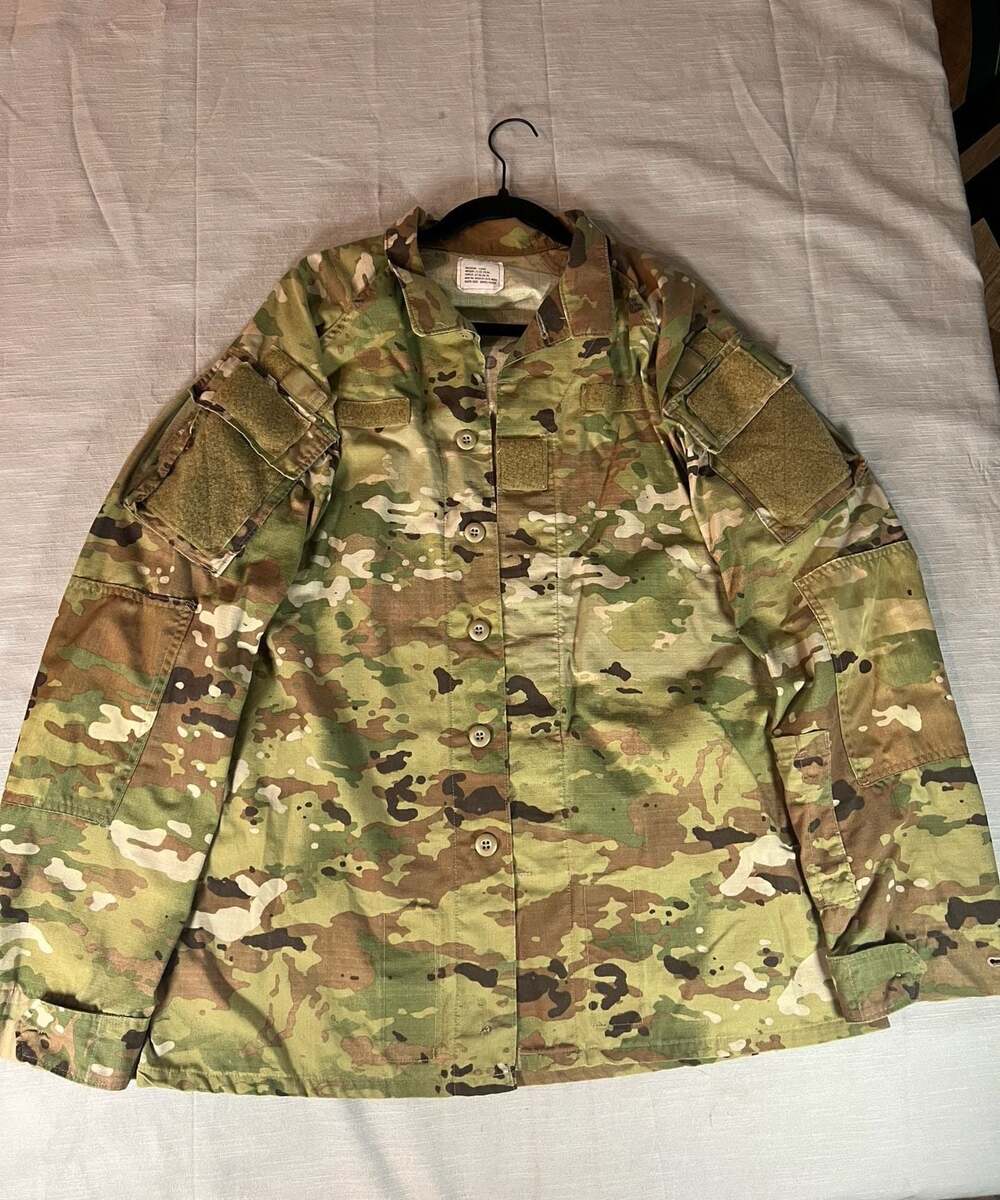 US Army Combat Uniform Coat Shirt Jacket OCP Multicam Medium Long